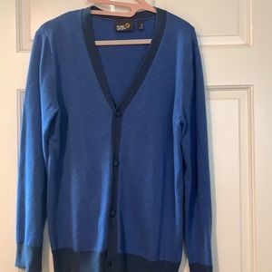 Youth blue sweater cardigan